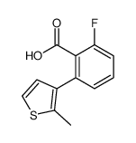 2-fluoro-6-(2-methylthiophen-3-yl)benzoic acid Structure