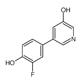 5-(3-fluoro-4-hydroxyphenyl)pyridin-3-ol结构式
