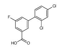 3-(2,4-dichlorophenyl)-5-fluorobenzoic acid结构式