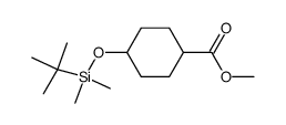 methyl 4-{[tert-butyl(dimethyl)silyl]oxy}cyclohexanecarboxylate Structure