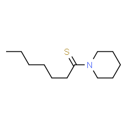 Piperidine,1-(1-thioxoheptyl)- (9CI) structure