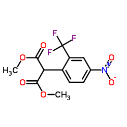 Dimethyl [4-nitro-2-(trifluoromethyl)phenyl]malonate Structure
