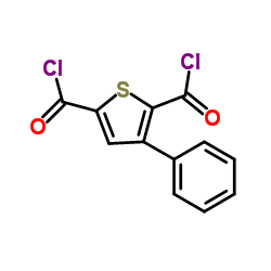 3-Phenyl-2,5-thiophenedicarbonyl dichloride结构式