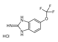 6-(TRIFLUOROMETHOXY)-1H-BENZIMIDAZOL-2-AMINEHYDROCHLORIDE structure