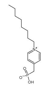 (1-Octyl-4-pyridiniomethyl)phosphonate结构式
