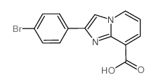 2-(4-Bromophenyl)imidazo[1,2-a]pyridine-8-carboxylic acid structure