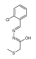 N-[(E)-(2-chlorophenyl)methylideneamino]-2-methylsulfanylacetamide结构式