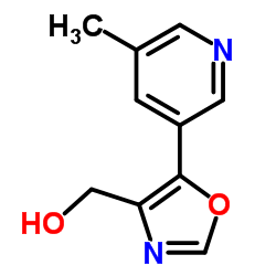 [5-(5-Methyl-3-pyridinyl)-1,3-oxazol-4-yl]methanol结构式