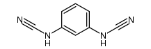 N,N'-m-phenylene-di-carbamonitrile Structure