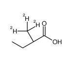 (R)-2-甲基丁酸-d3结构式