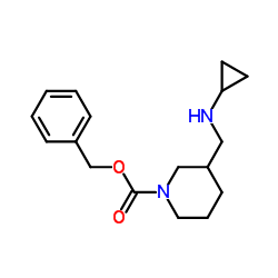 Benzyl 3-[(cyclopropylamino)methyl]-1-piperidinecarboxylate Structure