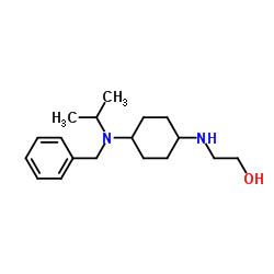2-({4-[Benzyl(isopropyl)amino]cyclohexyl}amino)ethanol结构式