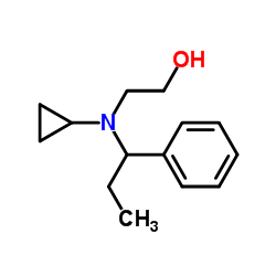 2-[Cyclopropyl(1-phenylpropyl)amino]ethanol结构式