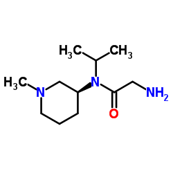 N-Isopropyl-N-[(3S)-1-methyl-3-piperidinyl]glycinamide结构式