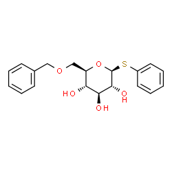 (2R,3S,4S,5R,6S)-2-((Benzyloxy)methyl)-6-(phenylthio)tetrahydro-2H-pyran-3,4,5-triol Structure