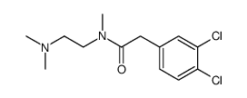 2-(3,4-dichlorophenyl)-N-(2-(dimethylamino)ethyl)-N-methylacetamide Structure