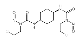 trans-N,N-1,4-Cyclohexanediylbis(N-(2-chloroethyl)-N-nitrosourea) structure