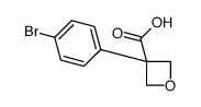 3-(4-bromophenyl)oxetane-3-carboxylic acid结构式