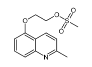 2-[(2-methyl-5-quinolinyl)oxy]ethyl methanesulfonate结构式