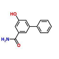 5-Hydroxy-3-biphenylcarboxamide结构式