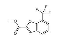 7-(三氟甲基)-1-苯并呋喃-2-羧酸甲酯结构式