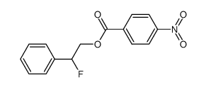 4-Nitro-benzoic acid 2-fluoro-2-phenyl-ethyl ester结构式