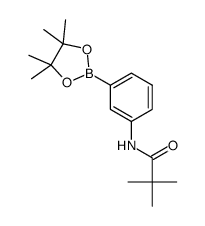 2,2-dimethyl-N-[3-(4,4,5,5-tetramethyl-1,3,2-dioxaborolan-2-yl)phenyl]propanamide Structure