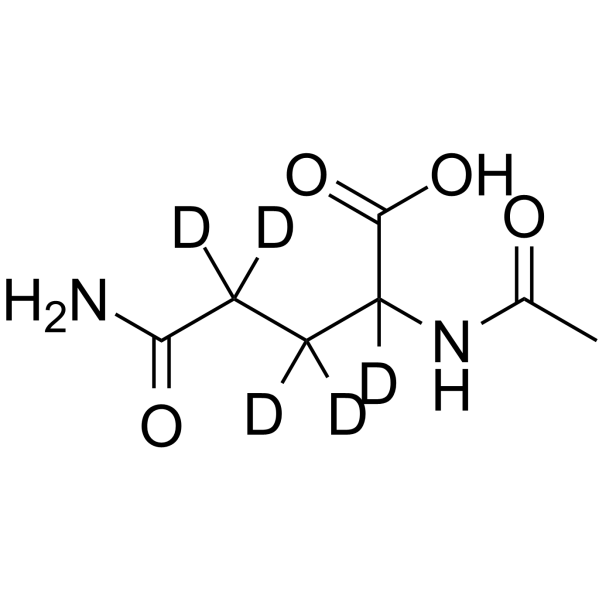 Nalpha-Acetyl-DL-glutamine-2,3,3,4,4-d5结构式