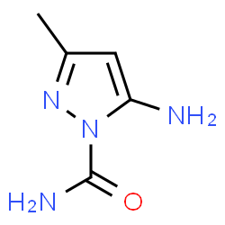 1H-Pyrazole-1-carboxamide,5-amino-3-methyl-(9CI) structure