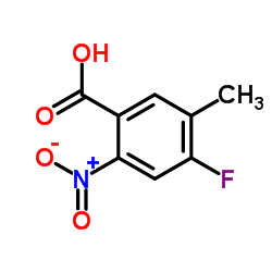 4-Fluoro-5-methyl-2-nitrobenzoic acid Structure
