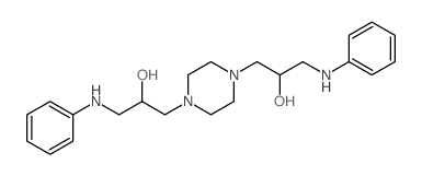 1,4-Piperazinediethanol,a1,a4-bis[(phenylamino)methyl]- structure