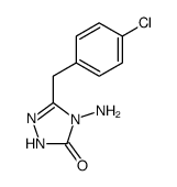 4-amino-3-(p-chlorobenzyl)-1H-1,2,4-triazol-5-one Structure