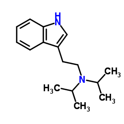 N-(2-(1H-吲哚-3-基)乙基)-N-异丙烷-2-胺结构式