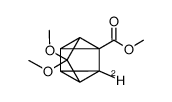 5-deuterio-3,3-dimethoxy-1-methoxycarbonylquadricyclane结构式
