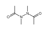 N,N'-diacetyl-N,N'-dimethyl-hydrazine结构式