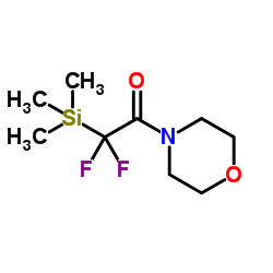 2,2-Difluoro-1-(4-morpholinyl)-2-(trimethylsilyl)ethanone Structure