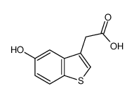 2-(5-hydroxy-1-benzothiophen-3-yl)acetic acid结构式
