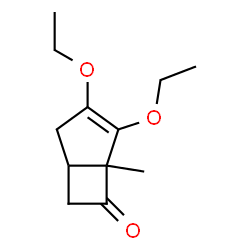 Bicyclo[3.2.0]hept-3-en-6-one, 3,4-diethoxy-5-methyl- (9CI)结构式