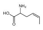 2-aminohex-4-enoic acid Structure