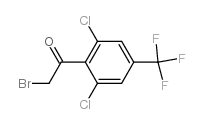 2-bromo-2',6'-dichloro-4'-(trifluoromethyl)-acetophenone Structure