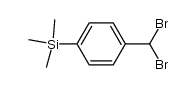 (4-dibromomethyl-phenyl)-trimethyl-silane Structure