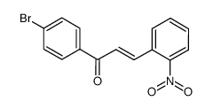 1-(4-bromophenyl)-3-(2-nitrophenyl)prop-2-en-1-one结构式