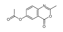 6-acetoxy-2-methyl-4H-3,1-benzoxazin-4-one Structure