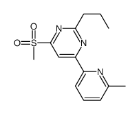 4-(6-methylpyridin-2-yl)-6-methylsulfonyl-2-propylpyrimidine Structure