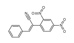 α-cyano-2,4-dinitrostilbene结构式