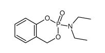Diethyl-(2-oxo-4H-2λ5-benzo[1,3,2]dioxaphosphinin-2-yl)-amine Structure