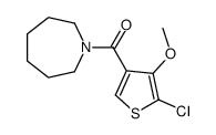 3-azabicyclo[3.2.2]nonan-3-yl-(5-chloro-4-methoxythiophen-3-yl)methanone结构式