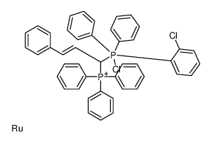 [1-[chloro-(2-chlorophenyl)-diphenyl-λ5-phosphanyl]-3-phenylprop-2-enyl]-triphenylphosphanium,ruthenium Structure