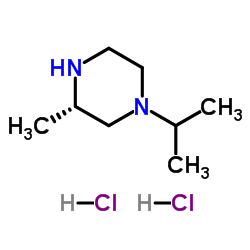 (S)-1-异丙基-3-甲基哌嗪二盐酸盐结构式