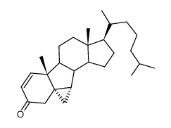 3-Oxo-5,7β-cyclo-5β-cholest-1-en结构式